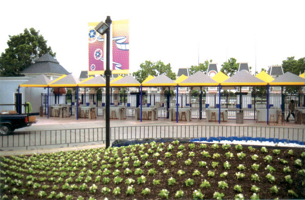 游樂(lè)園排隊(duì)區(qū)遮陽(yáng)膜結(jié)構(gòu)